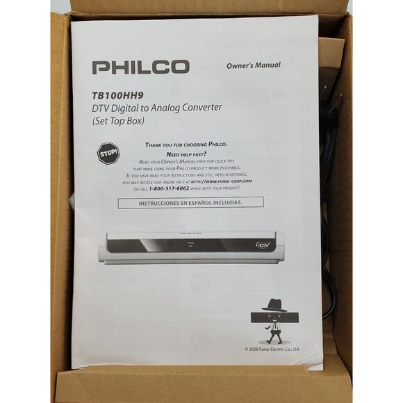 Philco TB100HH9 DTV Digital To Analog Converter Set Top Box - Picture 6 of 11